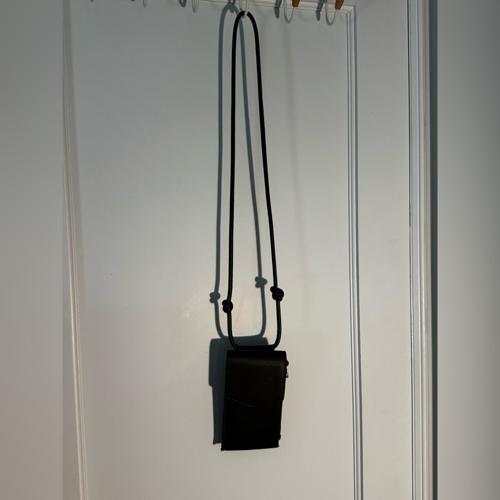 Olive green Leather Crossbody Bag